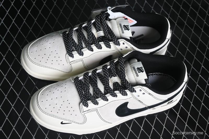 Nike SB Dunk Low UN Collaboration - Beige Black Line Black Sole Anniversary Custom Low-Top Casual Skate Shoes - BB7518-004