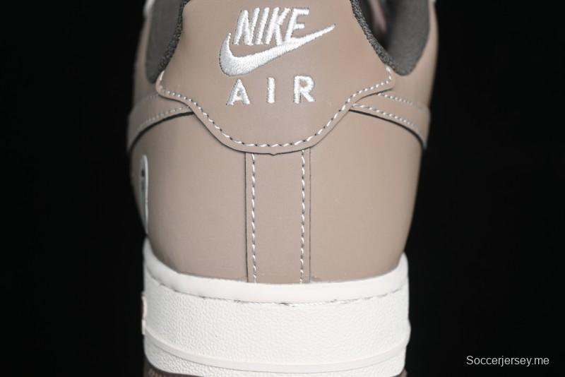 Nike Air Force 1 '07 Low Bape Collaboration - Beige Grey Brown Low Top Casual Sneakers BB6566-210