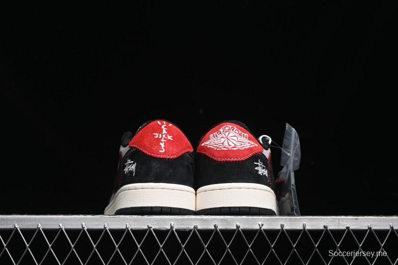 Nike Travis Scott x Fragment Design x Air Jordan 1 Low OG SP AJ1 Sneakers - SJ2068-133