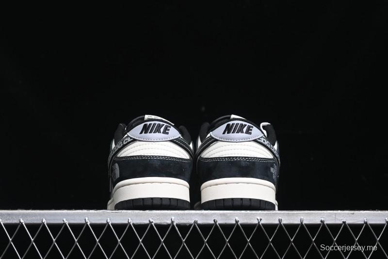 Nike SB Dunk Low The North Face Collaboration - EDG Print Anniversary Customized Low-Top Casual Sneakers - XS1086-005