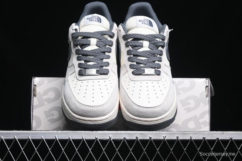 Nike Air Force 1 '07 Low Supreme The North Face Collaboration - Grey Black Red Logo - XZ6188-112