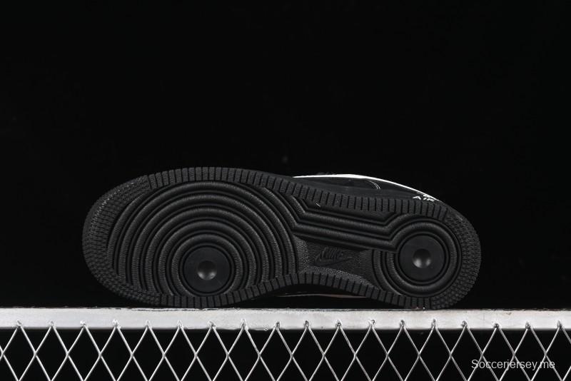 Nike Air Force 1 '07 Low Stussy Collaboration - Samurai Black Low-Top Casual Sneakers - XZ6188-969