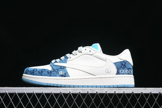 Nike Travis Scott x Fragment Design x Air Jordan 1 Low OG SP AJ1 Retro Sneakers - XZ1658-001