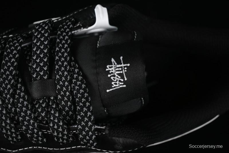 Nike Air Force 1 '07 Low Stussy Collaboration - Samurai Black Low-Top Casual Sneakers - XZ6188-969