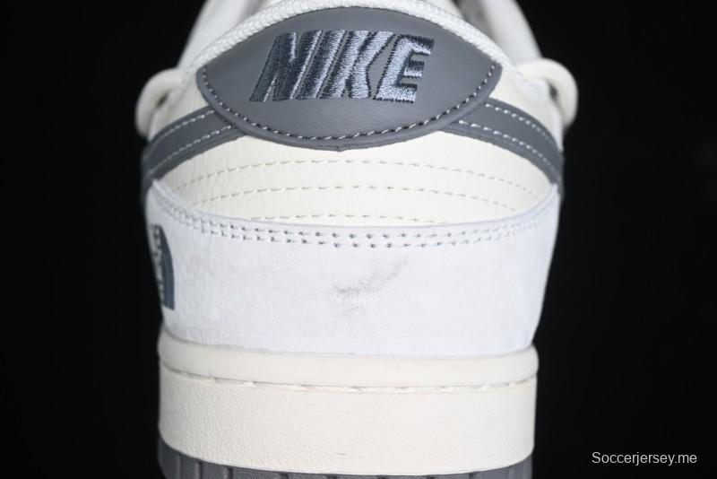 Nike SB Dunk Low The North Face Supreme Collaboration Strap Patch Grey Hook Low-Top Casual Skate Shoes - YX5066-253