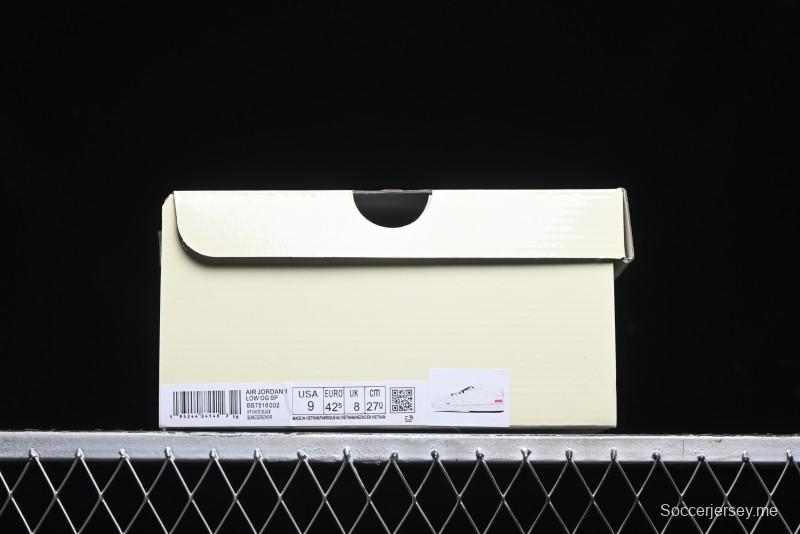 Nike Travis Scott x Fragment Design x Air Jordan 1 Low OG SP AJ1 Sneakers - BB7518-002