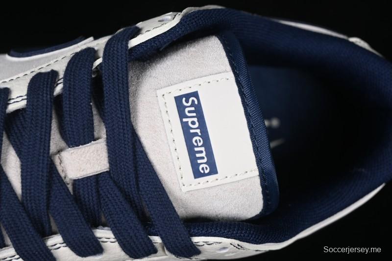 Nike SB Dunk Low Supreme Collaboration - Light Blue Double Swoosh Anniversary Custom Low-Top Casual Skate Shoes - XX3168-301