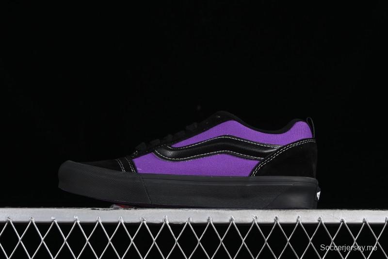 Vans Classics Knu Skool Black Purple Slip-On Shoes - VN0009QCSWE