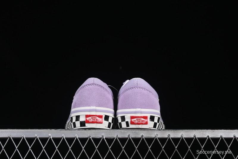 Vans Old Skool Reissue 136 Purple Checkerboard Retro Canvas Shoes - VN000MT6E3N
