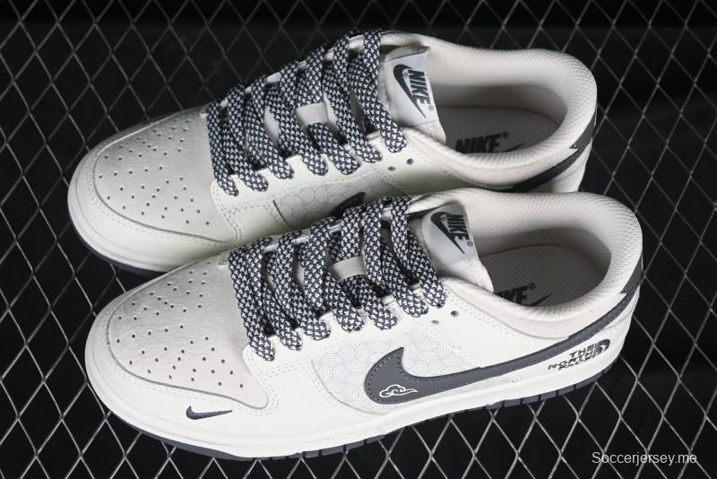 Nike SB Dunk Low The North Face Collaboration Beige Cloud Anniversary High-End Custom Low-Top Casual Skate Shoes - DJ2024-118