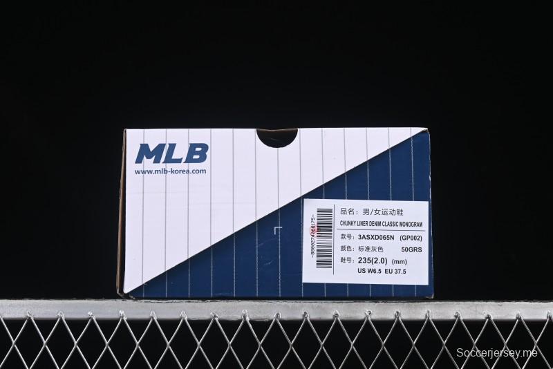 New York Yankees Chunky Liner Mid Denim Monogram Platform Sandals - 3ASXD065N50GRS