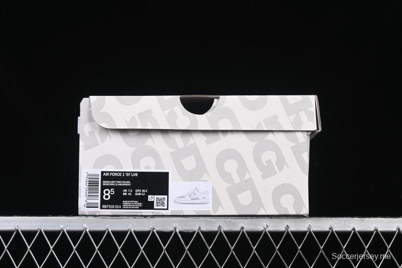 Nike Air Force 1 '07 Low The North Face x CDG Light Bone Swoosh Casual Sneakers - BB7518-014