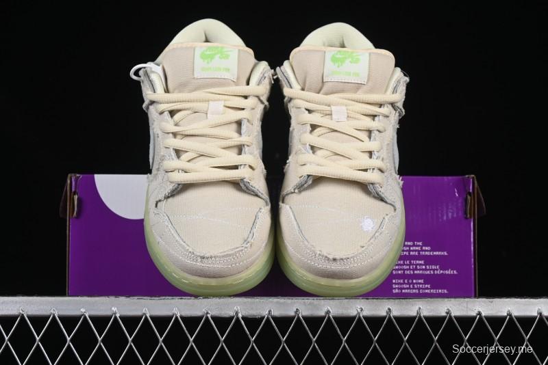 Nike SB Dunk Low "Mummy" Casual Skate Shoes with Tear-Away Fabric and Egyptian Theme - DM0774-111