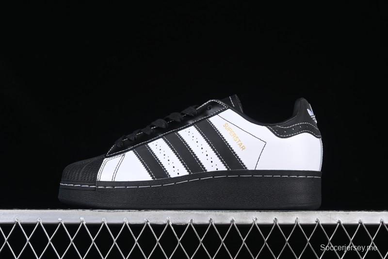 Adidas Originals Superstar XLG Casual Sneakers with Shell Toe and Thick Sole - IE8409
