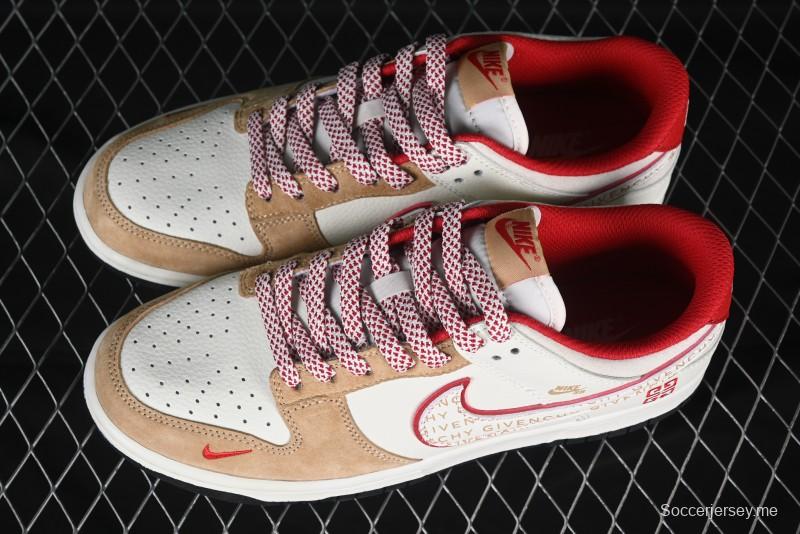 Nike SB Dunk Low Givenchy Collaboration Subtitle White Swoosh Anniversary High-End Custom Low-Top Casual Skate Shoes - DJ2024-119
