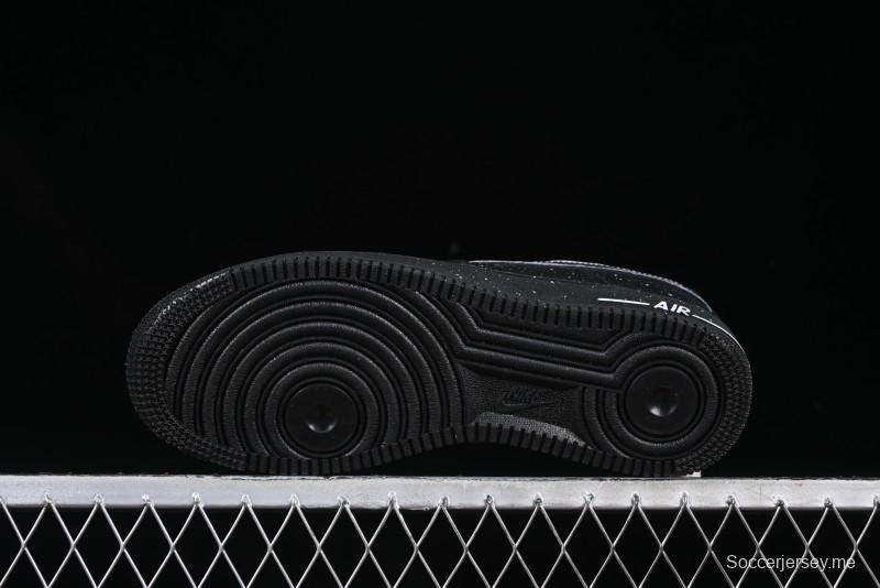 Nike Air Force 1 '07 Low 2D Anime Theme Black White Splatter Casual Sneakers - CK0316-059