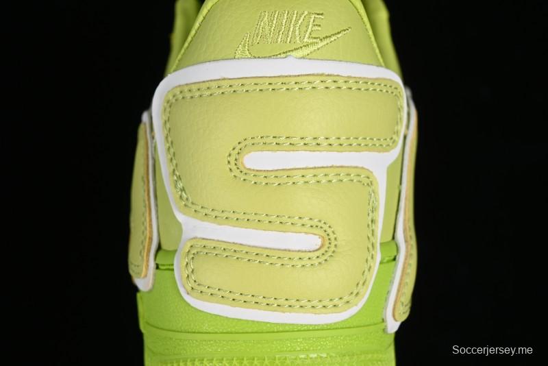 Nike CPFM x Nike Air Force 1 '07 Low Casual Sneakers in Lemon Green with SUNSHINE Design - DC4457-300