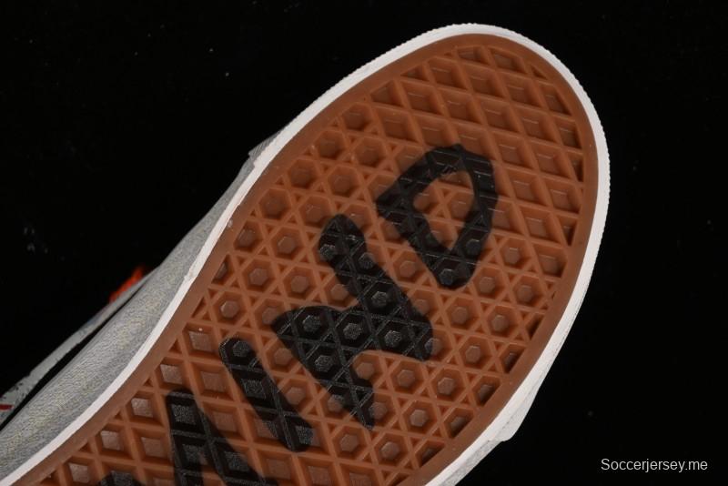 Vans Classics Knu Skool Retro Sneakers with Embroidered Graffiti Design and Thick Tongue - VN000CS00ZB