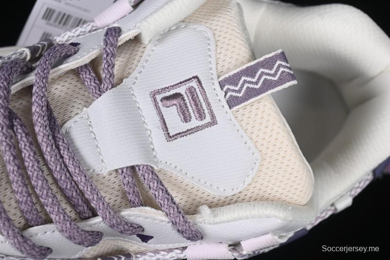 Fila Fusion Retro Mars Running Shoes with Lace-Up Design and Cushioned Sole - F12W432101FGO