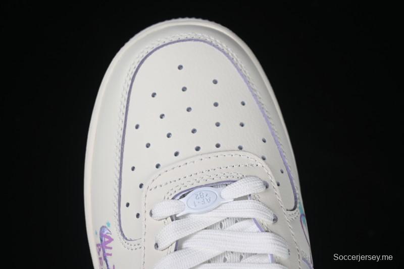 Nike Air Force 1'07 Low Casual Sneakers Purple Butterfly - FB1839-213