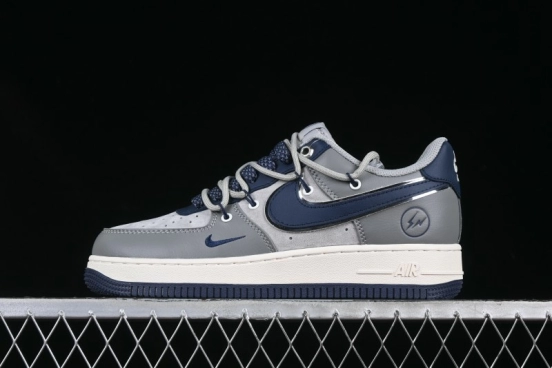 Nike Air Force 1 '07 Low Lightning Collaboration Cement Grey Drawstring Casual Sneakers - SJ1198-111