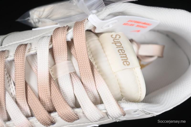 Nike SB Dunk Low Supreme Collaboration Two-Tone Khaki Anniversary High-End Custom Low-Top Casual Skate Shoes - BB8675-111