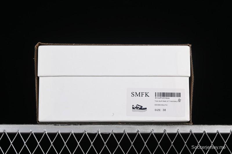 SMFK Comfortable Chunky Sole White Sneakers - T.D4