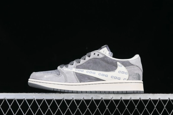 Nike Travis Scott x Fragment Design x Air Jordan 1 Low OG SP AJ1 Low Top Culture Casual Sneakers - XS3086-008