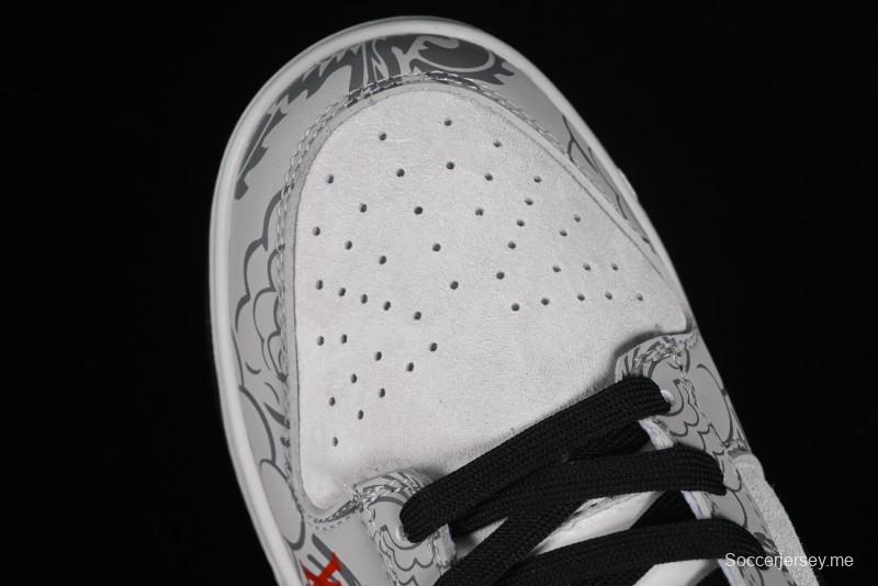 Nike SB Dunk Low Chinese New Year Limited Edition - Gray Dragon Anniversary High-End Custom Low-Top Casual Skate Shoes - XP3802-330