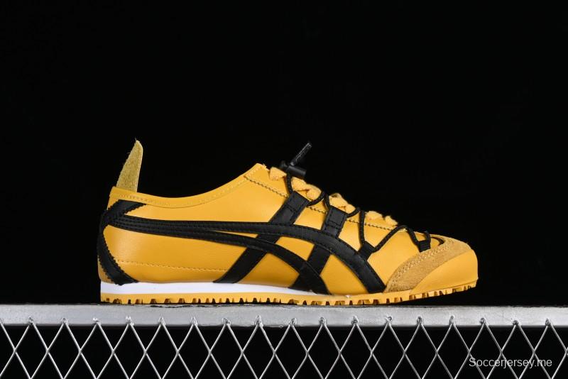 Onitsuka Tiger Mexico 66 Low-Top Leather Sneakers with Lace-Up Design - DL408-0490