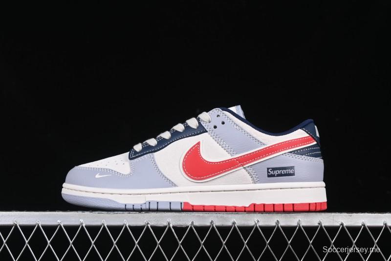 Nike SB Dunk Low Supreme Collaboration Anniversary Custom Low-Top Casual Sneakers - DM6868-045