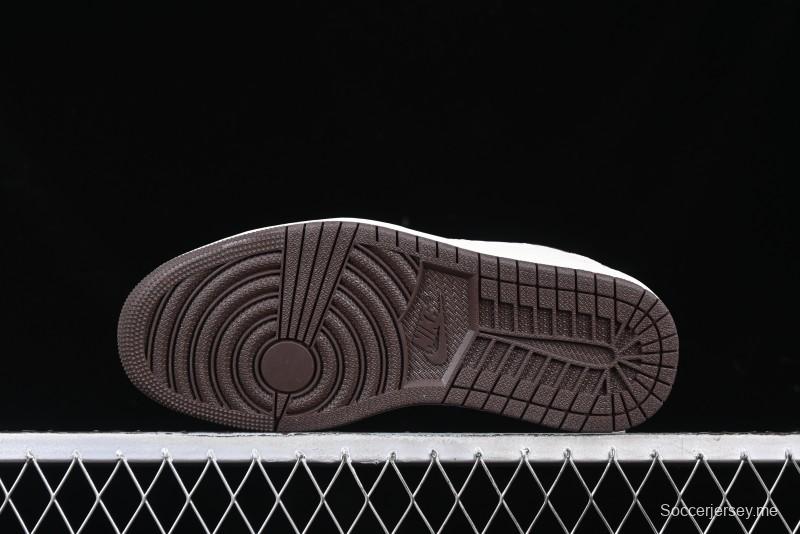 Nike Travis Scott x Fragment Design x Air Jordan 1 Low OG SP AJ1 Bape Collaboration Sneakers - AG3702-807