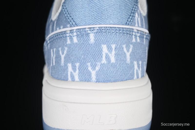 New York Yankees Chunky Liner Mid Denim Monogram Sandals with Thick Sole - 3ASXS015N50BLS