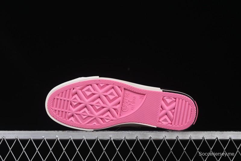 Converse Chuck 70 High Top Platform Sneakers in Pink Color Block Design - A14825C