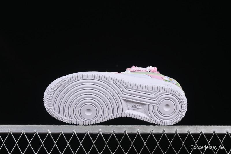 Nike Air Force 1'07 Low Casual Sneakers with Cherry Blossom Design - VV1999-013