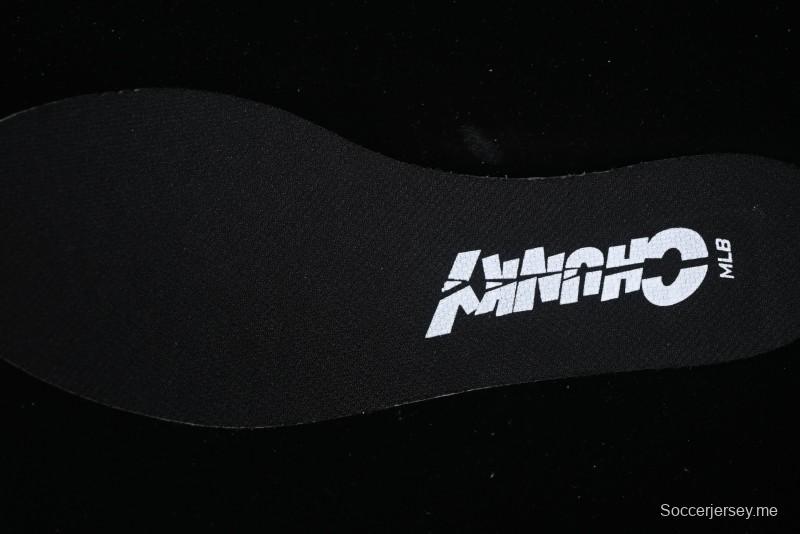 New York Yankees MLB Winner Chunky Height Increasing Thick Sole Running Shoes - 3ASHWD15N50BKS