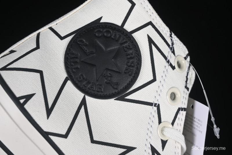 Converse Chuck 70 High Top Sneakers with Star Patch and Thick Sole - 581672C