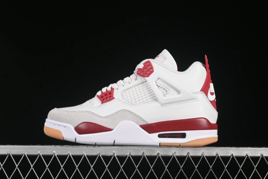 Nike SB x Air Jordan 4 Retro OG Varsity Red Basketball Shoes - DR5415-106