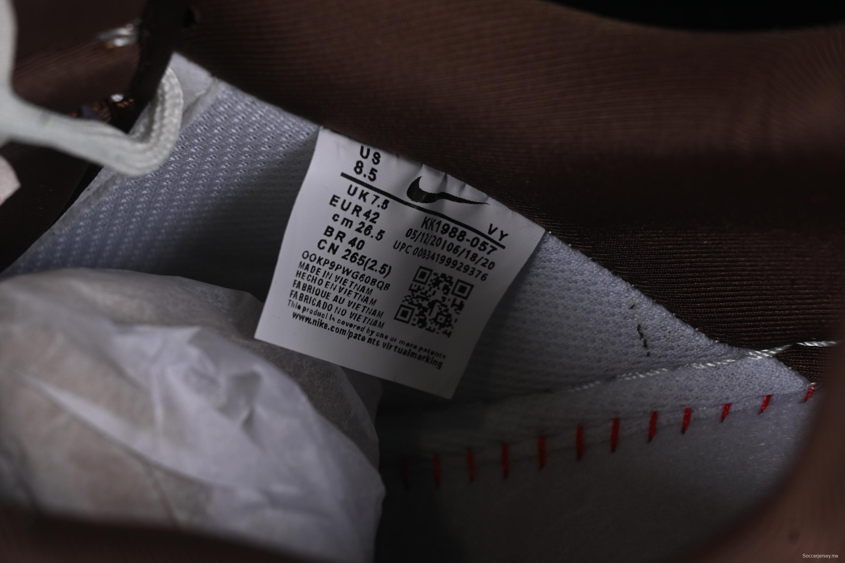 Nike Air Force 1 '07 Low Stussy Collaboration Red Tail Chocolate Low-Top Casual Sneakers - KK1988-057