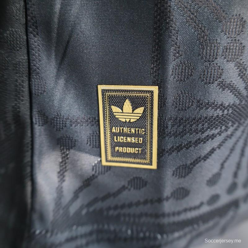 إصدار اللاعب 2025 المكسيك 2025 قميص أسود بتصميم تقليدي بنمط قميص المكسيك