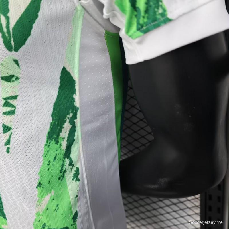 إصدار اللاعب 2025 قميص نيجيريا 2025 أخضر/أبيض/أخضر/أبيض
