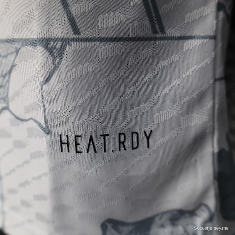 إصدار اللاعب 2025 اليابان 2025 أبيض مع قميص بتصميم ون بيس جير 5