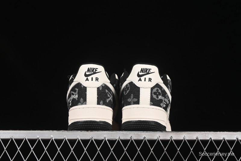 حذاء نايك اير فورس 1 '07 منخفض LV Collaboration LV Collaboration بطباعة مزدوجة من الدنيم الكاجوال - YX5066-317