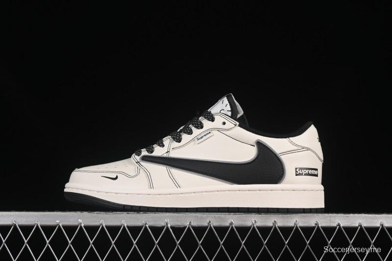 حذاء نايك ترافيس سكوت x Fragment Design x Air Jordan 1 Low OG SP SP الرياضي الكاجوال - DH0223-311