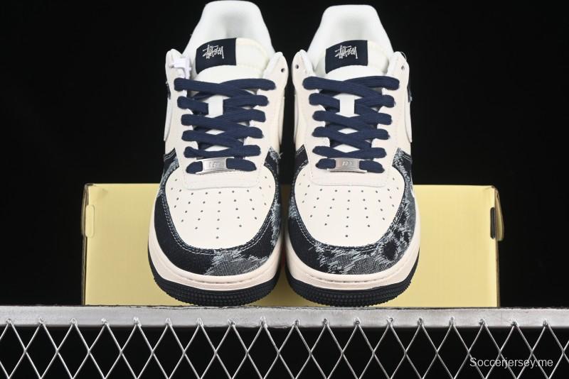 حذاء نايك اير فورس 1 '07 منخفض من نايك ستاسي كولابوريشن ريترو دنيم كاجوال - XS1958-578