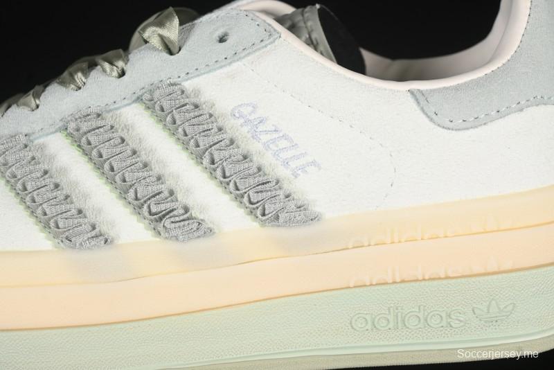 أديداس أوريجينالز جازيل بولد JR8373 حذاء رياضي منخفض الساق من أديداس أوريجينالز بنعل سميك لمقاومة الانزلاق والمتانة - JR8373