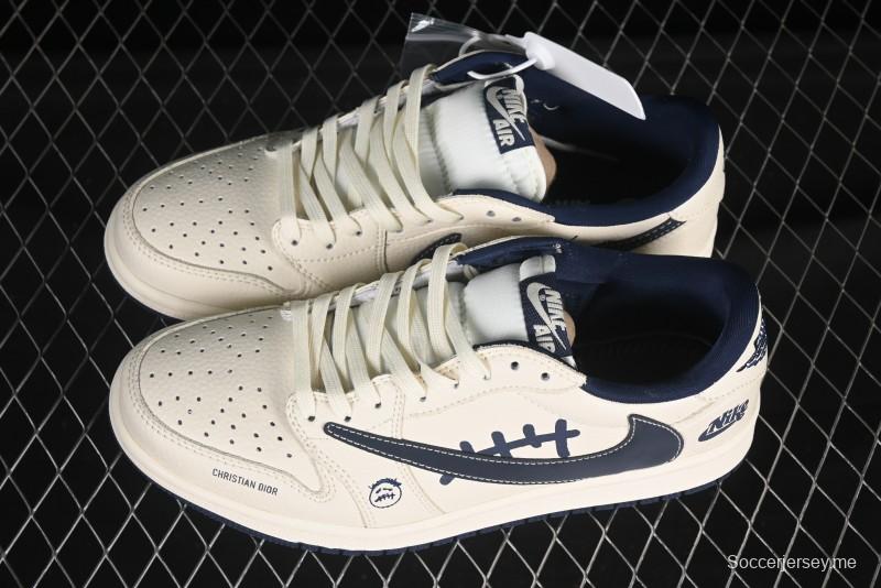 حذاء نايك ترافيس سكوت x Fragment Design x Air Jordan 1 Low OG SP SP AJ1 Collaboration - LD2025-009