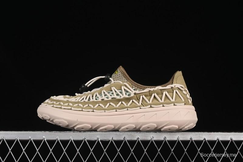 صندل رياضي مسطح منسوج بحزام مطاطي منسوج بحزام مطاطي للرياضات المائية الخارجية من كين يونيك - 1014097