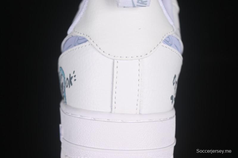 حذاء نايك اير فورس 1'07 منخفض "شارع سمسم" الرياضي الكاجوال المخصص - FB8971-080