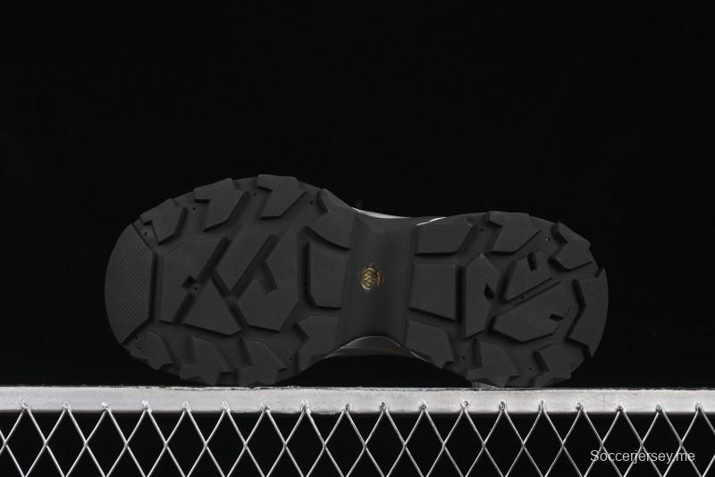 GG-CC 25ss حذاء رياضي مكتنزة جديد بمنصة مكتنزة بزيادة ارتفاع 7 سم وتصميم غير منتظم - 668-2 أسود